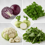 Winter Vegetable Seeds Combo Pack (Set of 5 Packets) | Cabbage, Cauliflower, Kholrabi, Parsley, Bathua