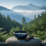 Singing Bowl Buddhist Prayer Instrument With Striker | Meditation Bowl | Music Therapy | Blue - Image 2