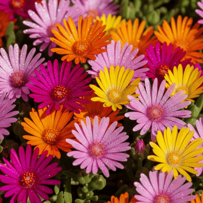 Ice Plant Mesembryanthemum Mixed Color Flower Seeds - Image 2