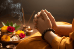 Om Printed Crystal stone Bracelet – Attractive Prayer Mala for Meditation & Spiritual Use - Image 3