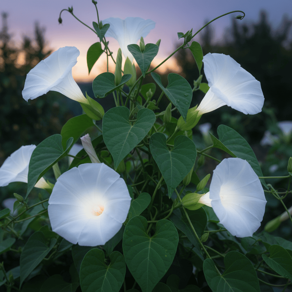 image_cbb5803f-3b8a-40e8-9f34-0ece9930c3f0.png Moonflower Morning Glory White Color Flower Seeds Pack of 5 Seeds - Image 1