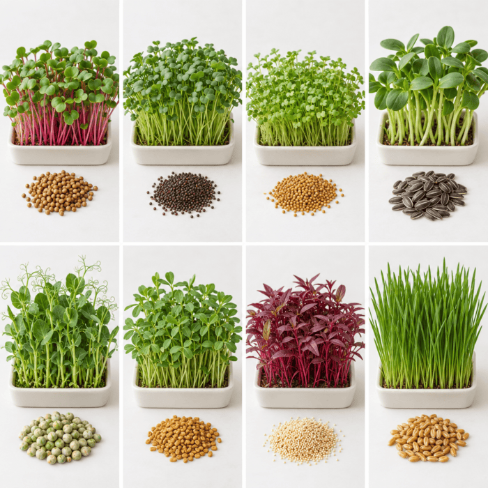 Microgreens Seeds 8 Varieties | Non-GMO | With Growing Instructions | Grow Your Own Super Salad - Image 3