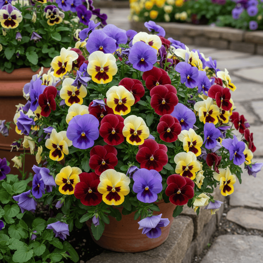 image_d3297503-52c5-4e1b-afde-3dabb955be67.png Pansy Viola Mixed Hybrid Flower Seeds - Image 1