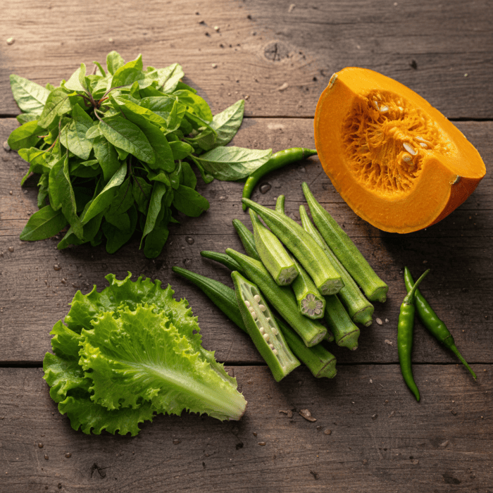 Winter Vegetable Seeds Combo Pack (Set of 5 Packets) | Lady Finger, Pumpkin, Chaulai, Lettuce, Pepper - Image 3