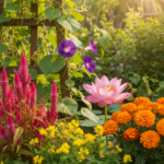 Summer Flower Seeds Combo Pack (Set of 5 Packets) | Celosia, Bur Clover, Lotus, Marigold, Morning Glory - Image 2