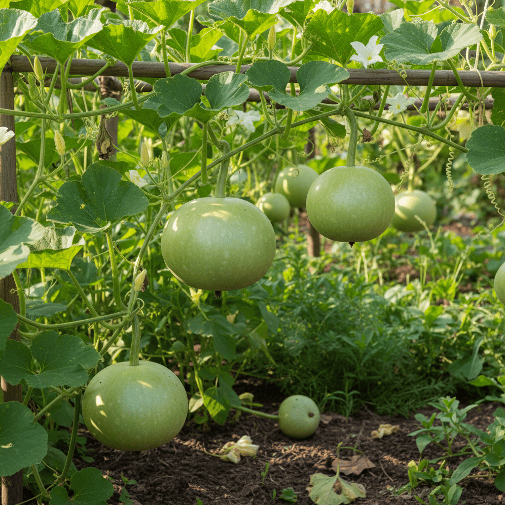image_fbc77542-cbf8-4022-966f-be8cac06dd0a.png Round Bottle Gourd Seeds | Gol Ghiya | Best Quality Hybrid | Home Garden Pack - Image 1