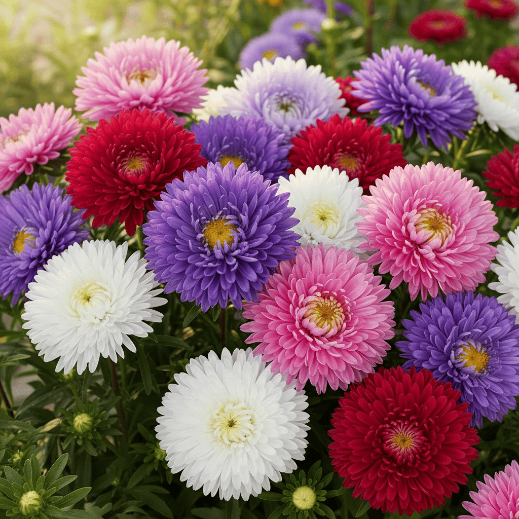 image_fbd1924a-e809-4265-8985-4bee1e452b9c.png Aster Princess Mixed Color Flower Hybrid Seeds - Image 1