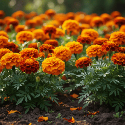 Mixed color Jafri marigold flower seeds for bright home garden blooms