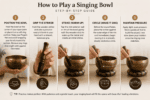 Singing Bowl Tibetan Buddhist Prayer Instrument With Striker Stick | OM Bell | OM Bowl | Meditation Bowl | Music Therapy | Black - Image 2