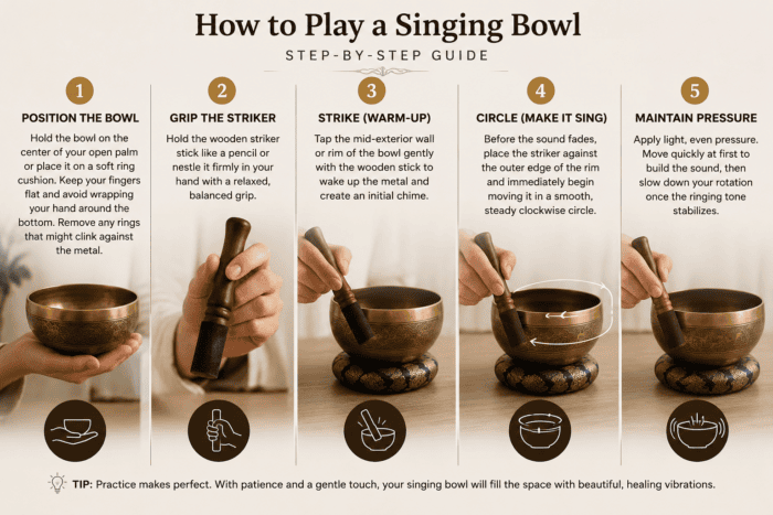 Singing Bowl Tibetan Buddhist Prayer Instrument With Striker Stick | OM Bell | OM Bowl | Meditation Bowl | Music Therapy | Black - Image 2